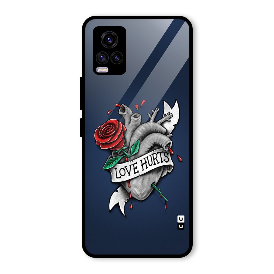 Love Hurts Glass Back Case for Vivo V20