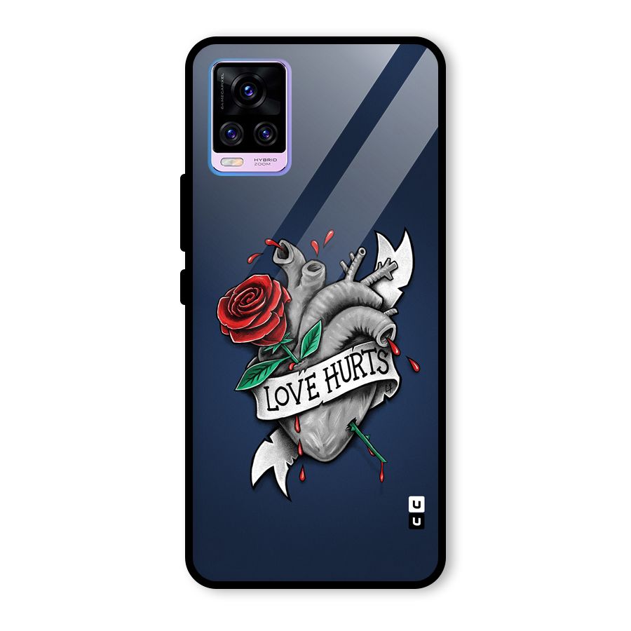 Love Hurts Glass Back Case for Vivo V20 Pro