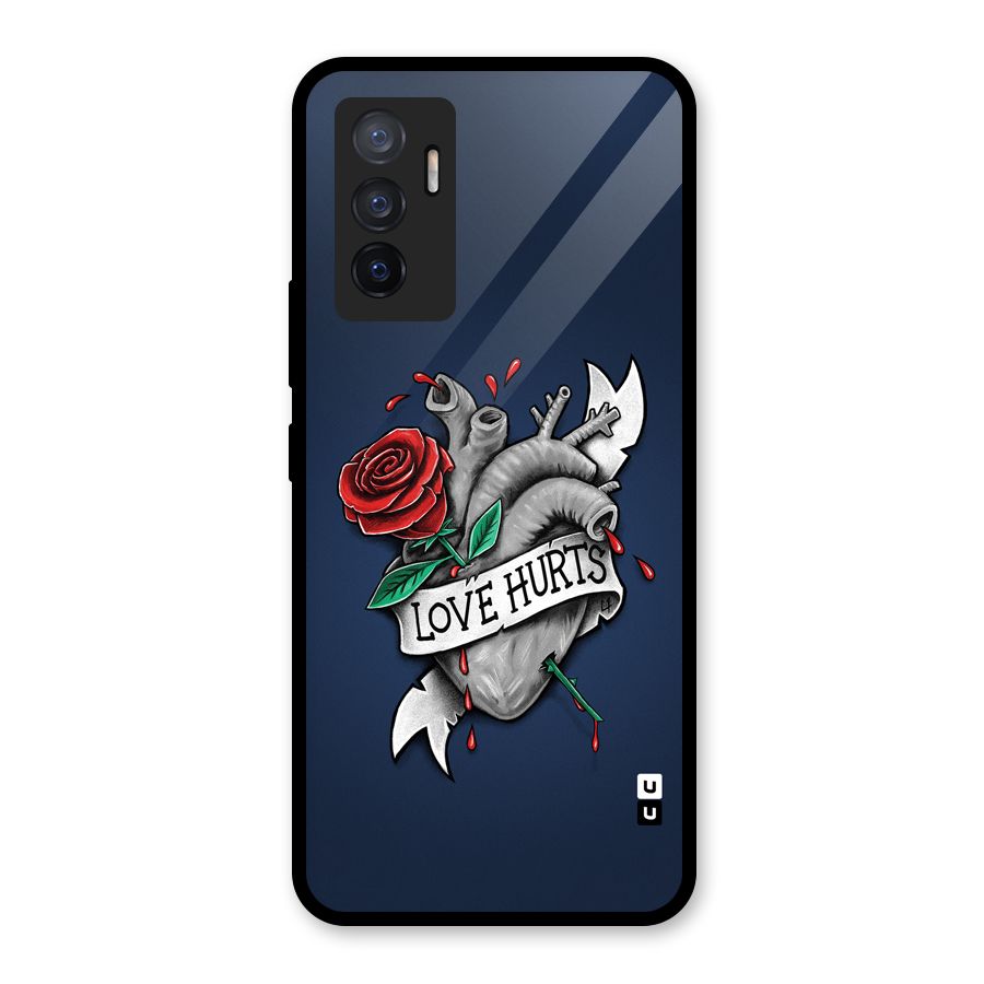 Love Hurts Glass Back Case for Vivo V23e