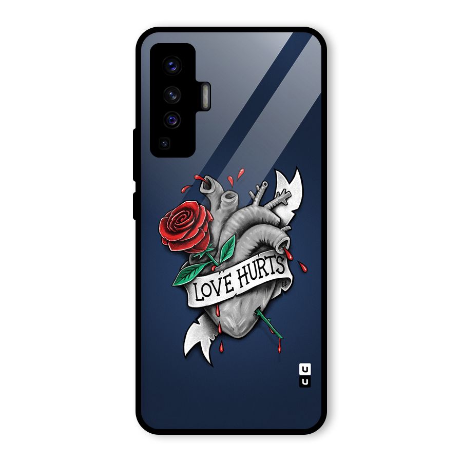 Love Hurts Glass Back Case for Vivo X50