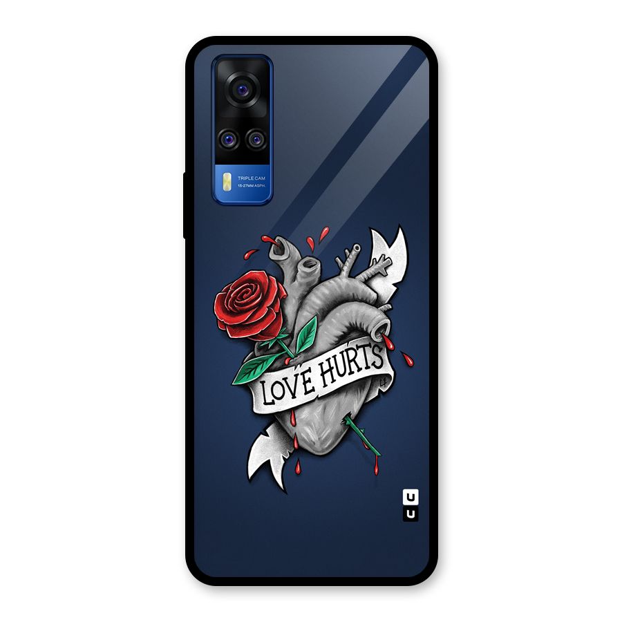 Love Hurts Glass Back Case for Vivo Y31