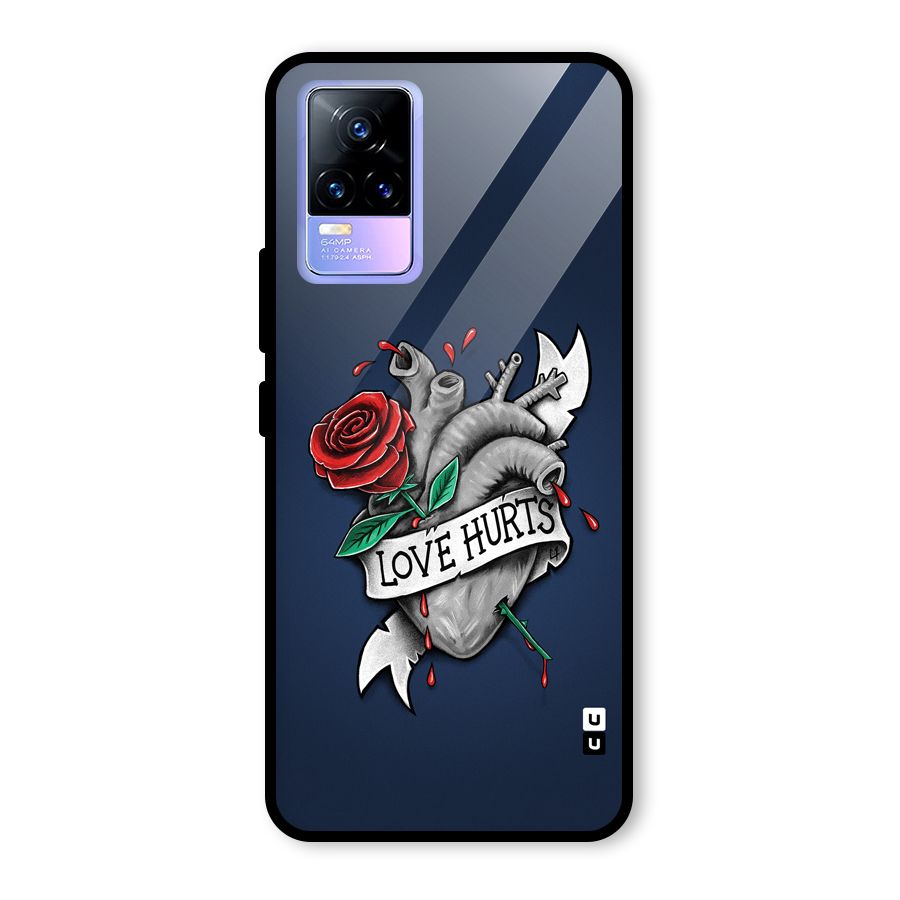 Love Hurts Glass Back Case for Vivo Y73
