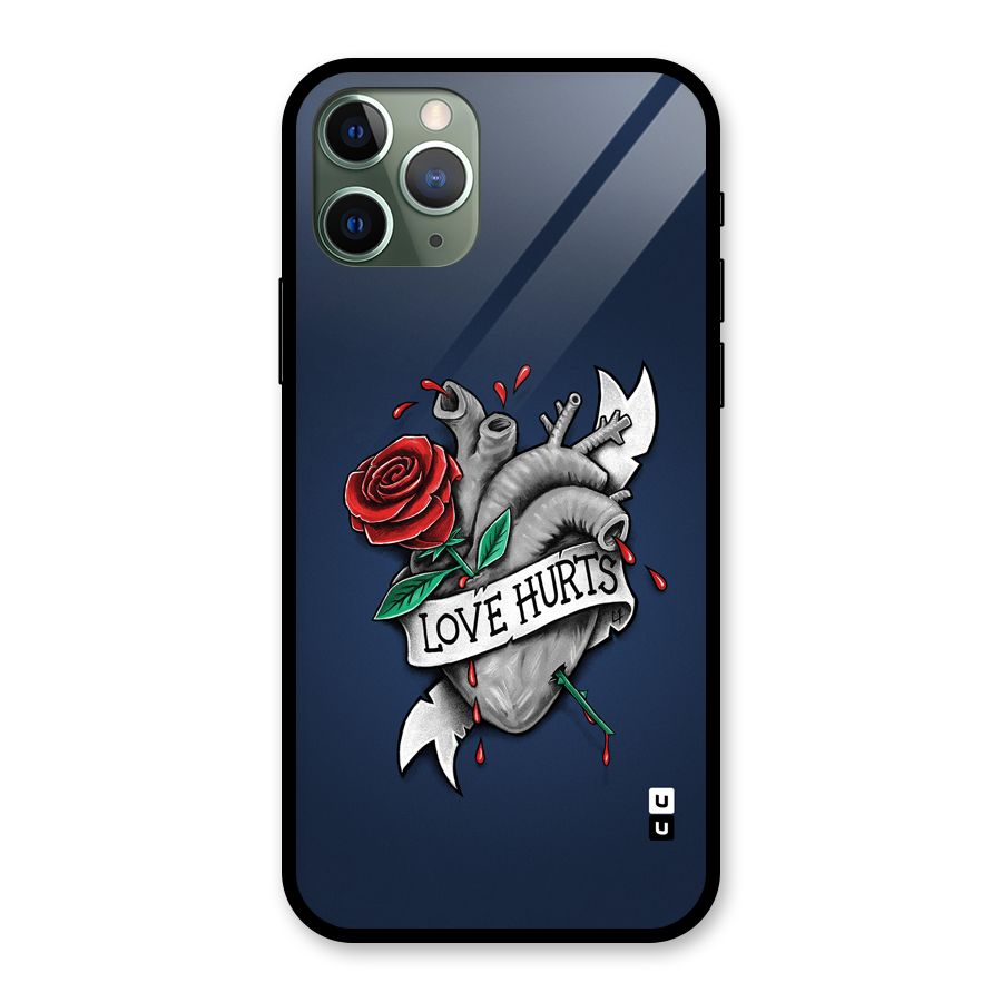 Love Hurts Glass Back Case for iPhone 11 Pro