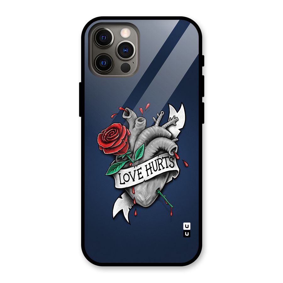 Love Hurts Glass Back Case for iPhone 12 Pro