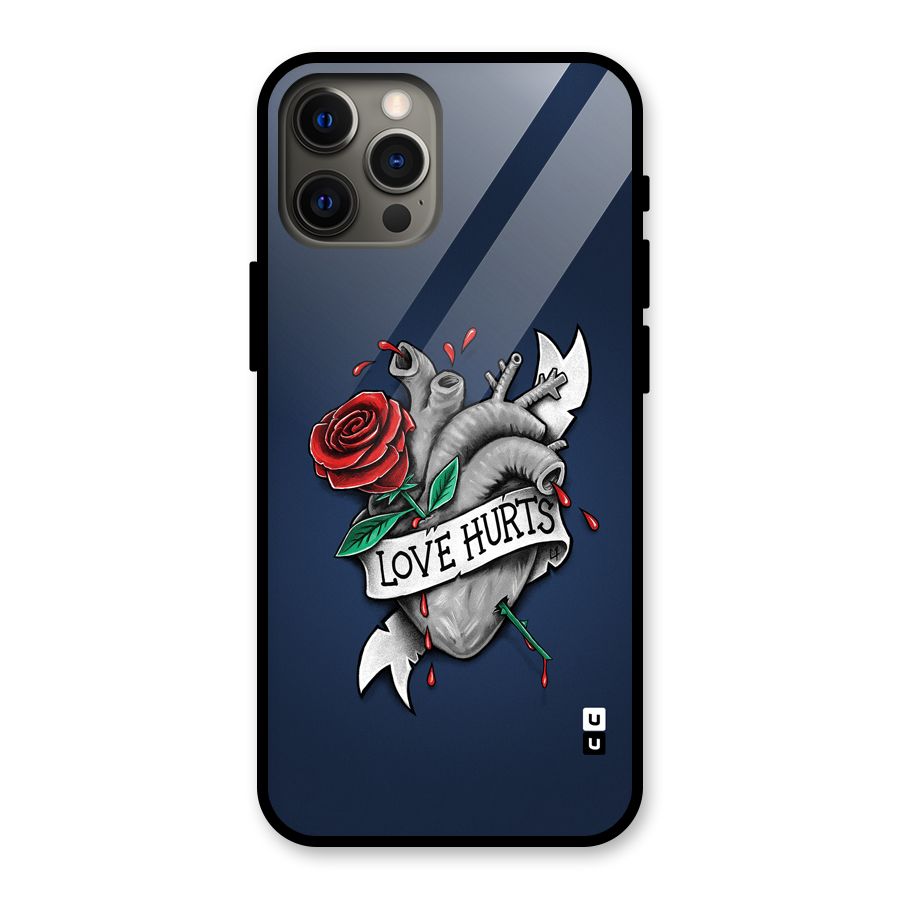 Love Hurts Glass Back Case for iPhone 12 Pro Max