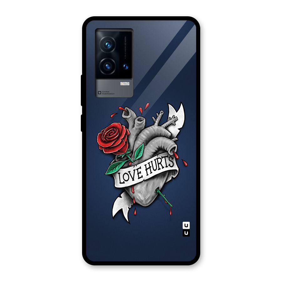 Love Hurts Glass Back Case for iQOO 9 5G