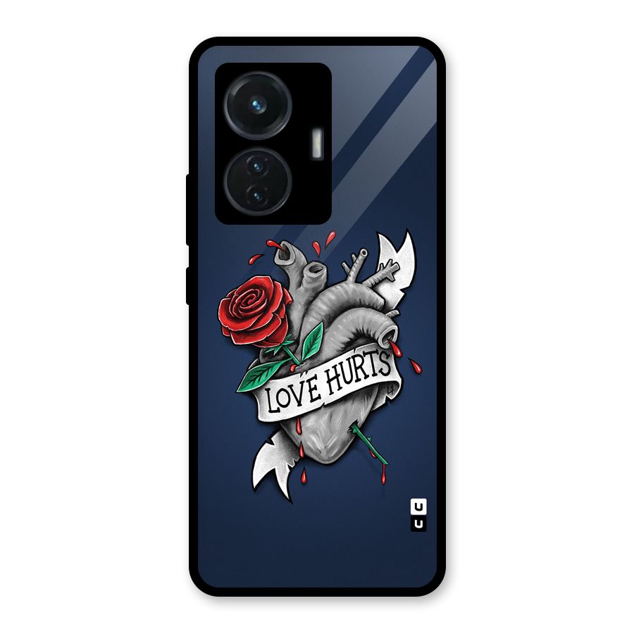 Love Hurts Glass Back Case for iQOO Z6 44W