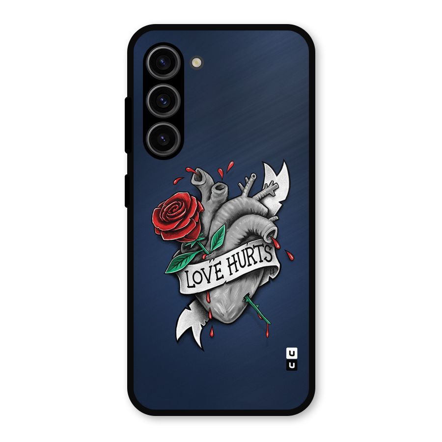 Love Hurts Metal Back Case for Galaxy S23
