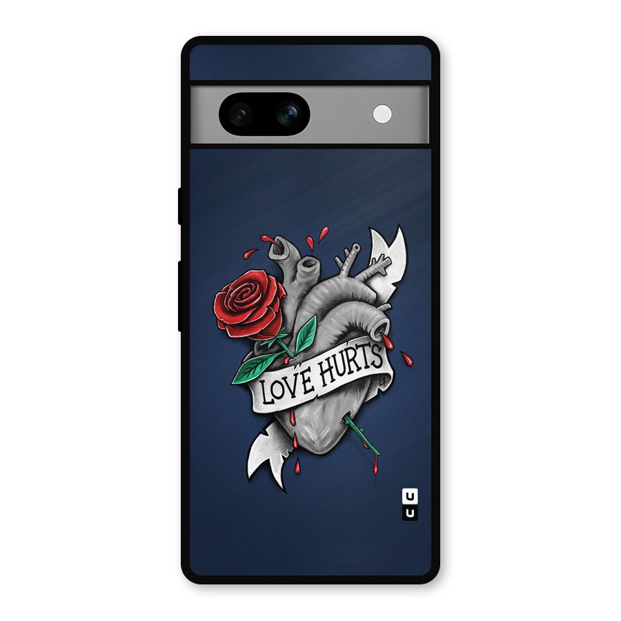 Love Hurts Metal Back Case for Google Pixel 7a