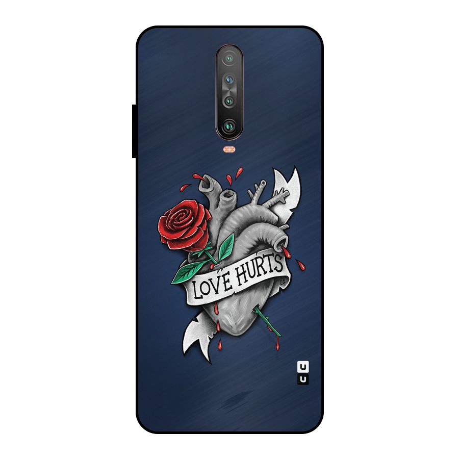 Love Hurts Metal Back Case for Poco X2