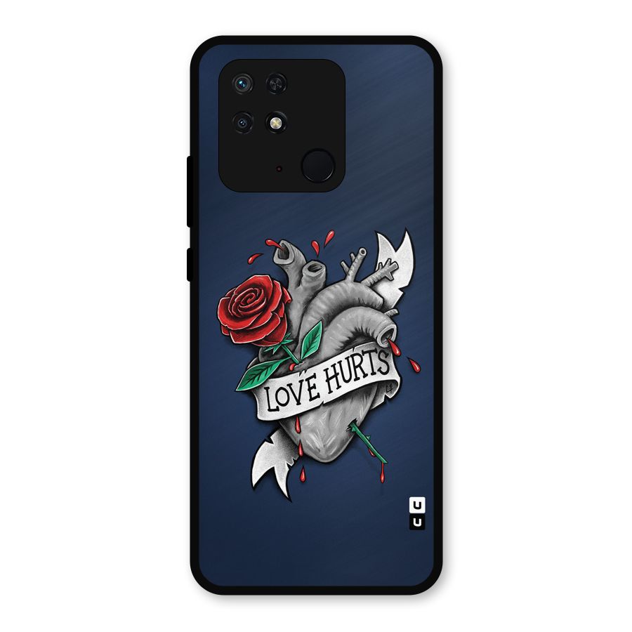 Love Hurts Metal Back Case for Redmi 10 Power