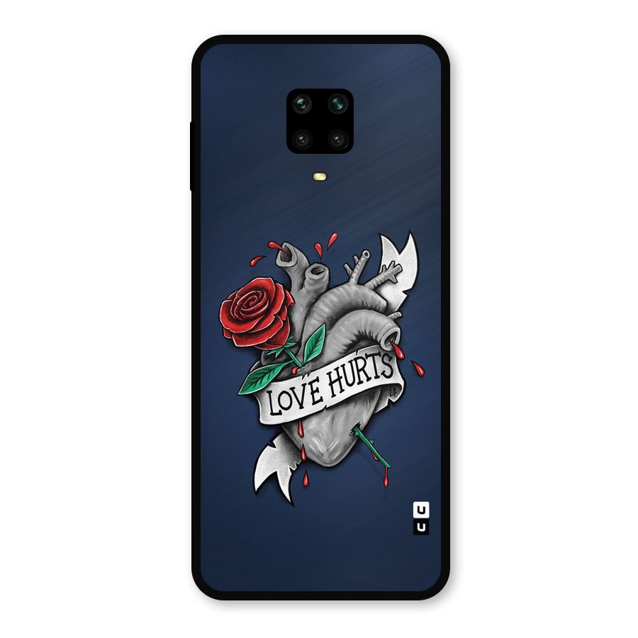 Love Hurts Metal Back Case for Redmi Note 9 Pro Max