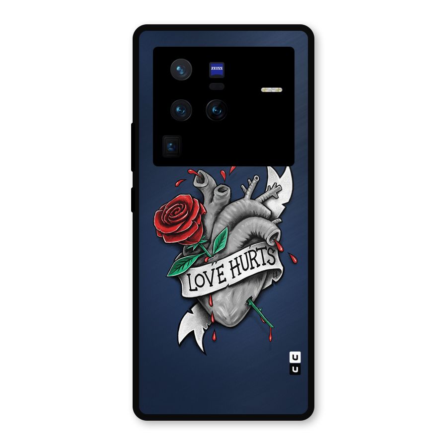 Love Hurts Metal Back Case for Vivo X80 Pro