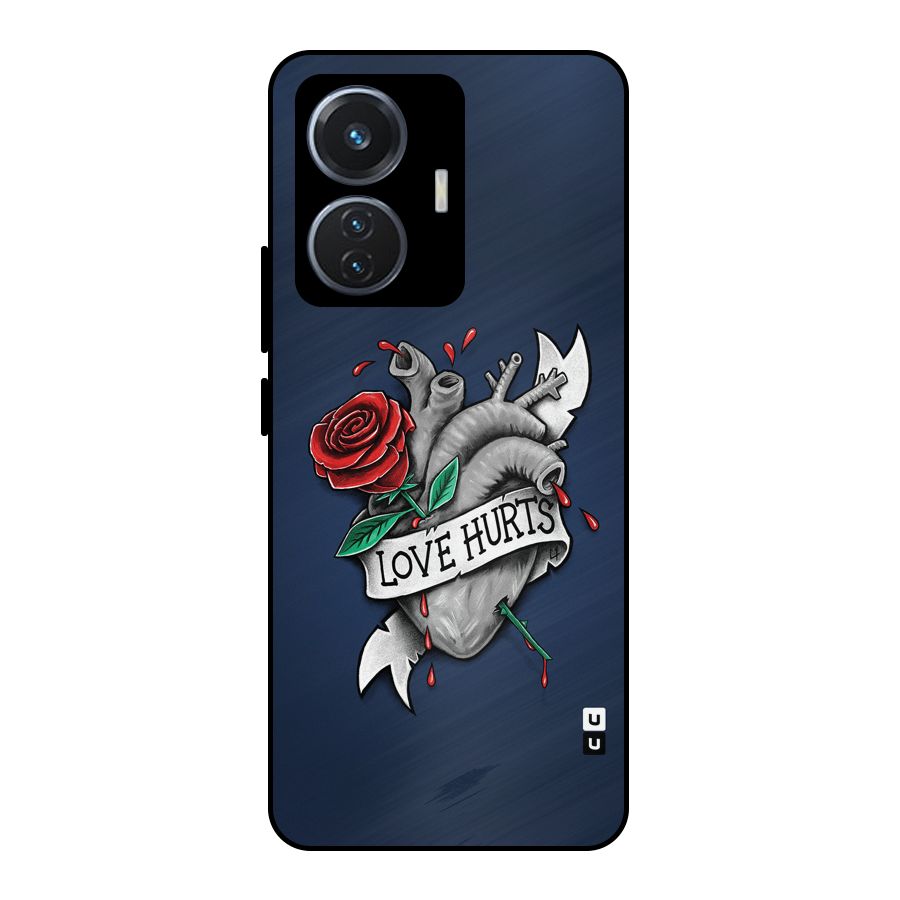 Love Hurts Metal Back Case for iQOO Z6 44W