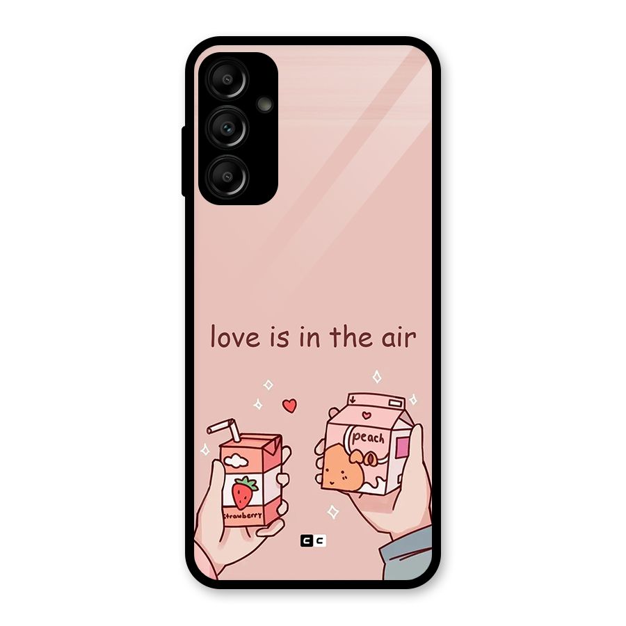 Love In Air Glass Back Case for Galaxy A14 5G