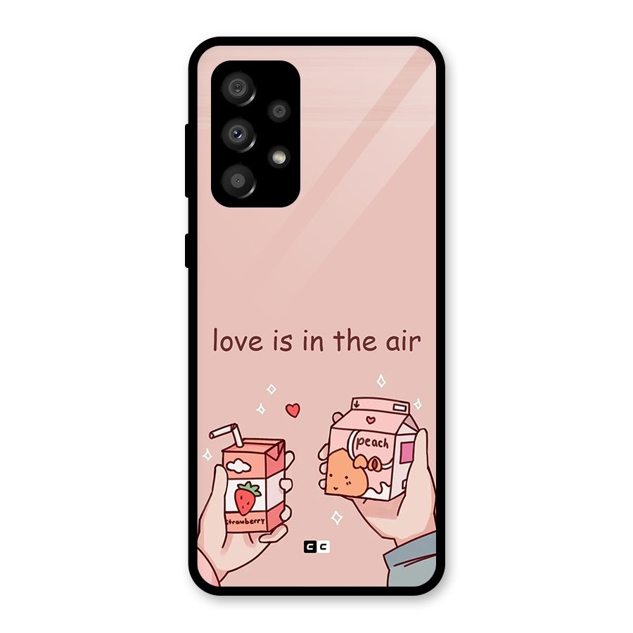 Love In Air Glass Back Case for Galaxy A32