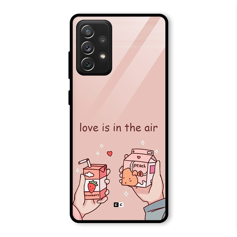 Love In Air Glass Back Case for Galaxy A72