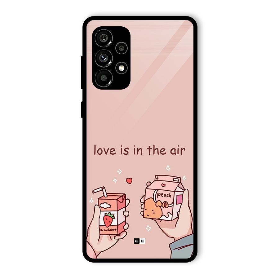 Love In Air Glass Back Case for Galaxy A73 5G