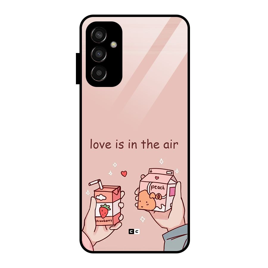 Love In Air Glass Back Case for Galaxy F13