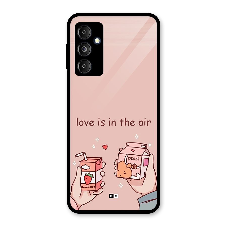 Love In Air Glass Back Case for Galaxy M14 5G
