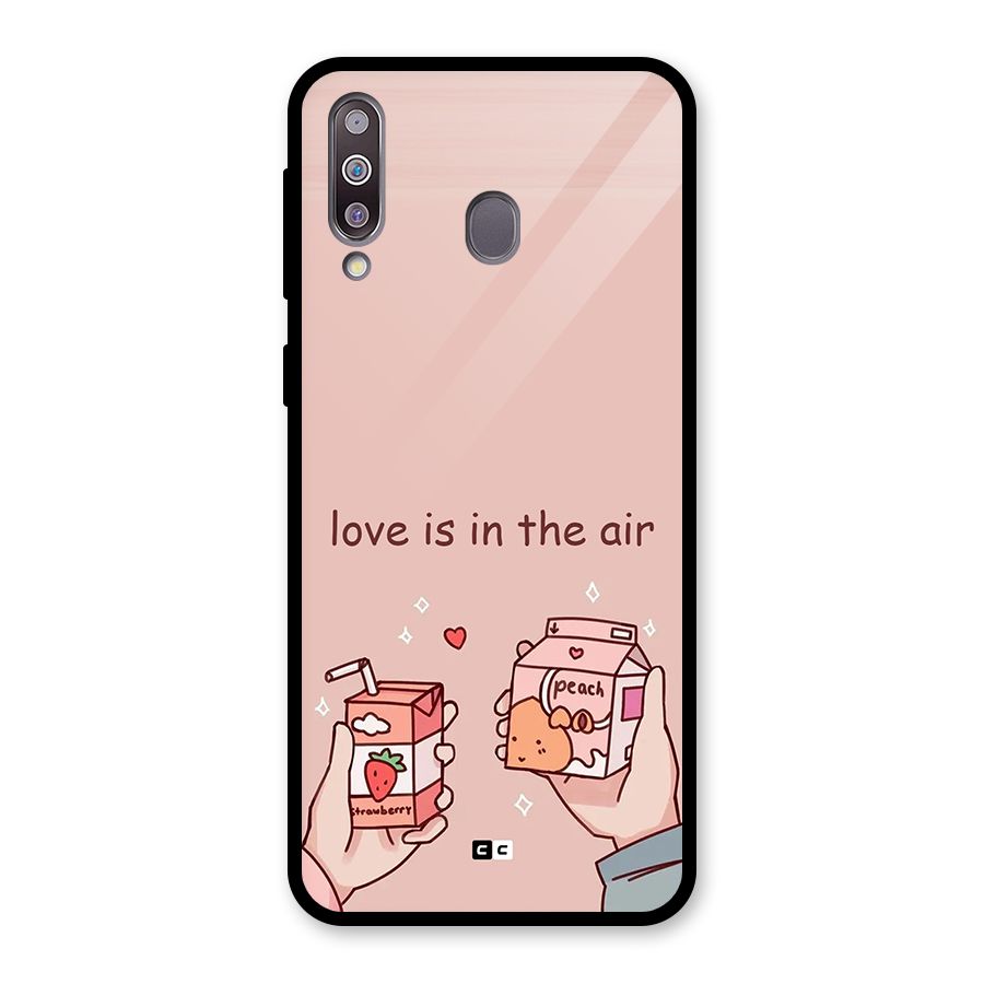 Love In Air Glass Back Case for Galaxy M30
