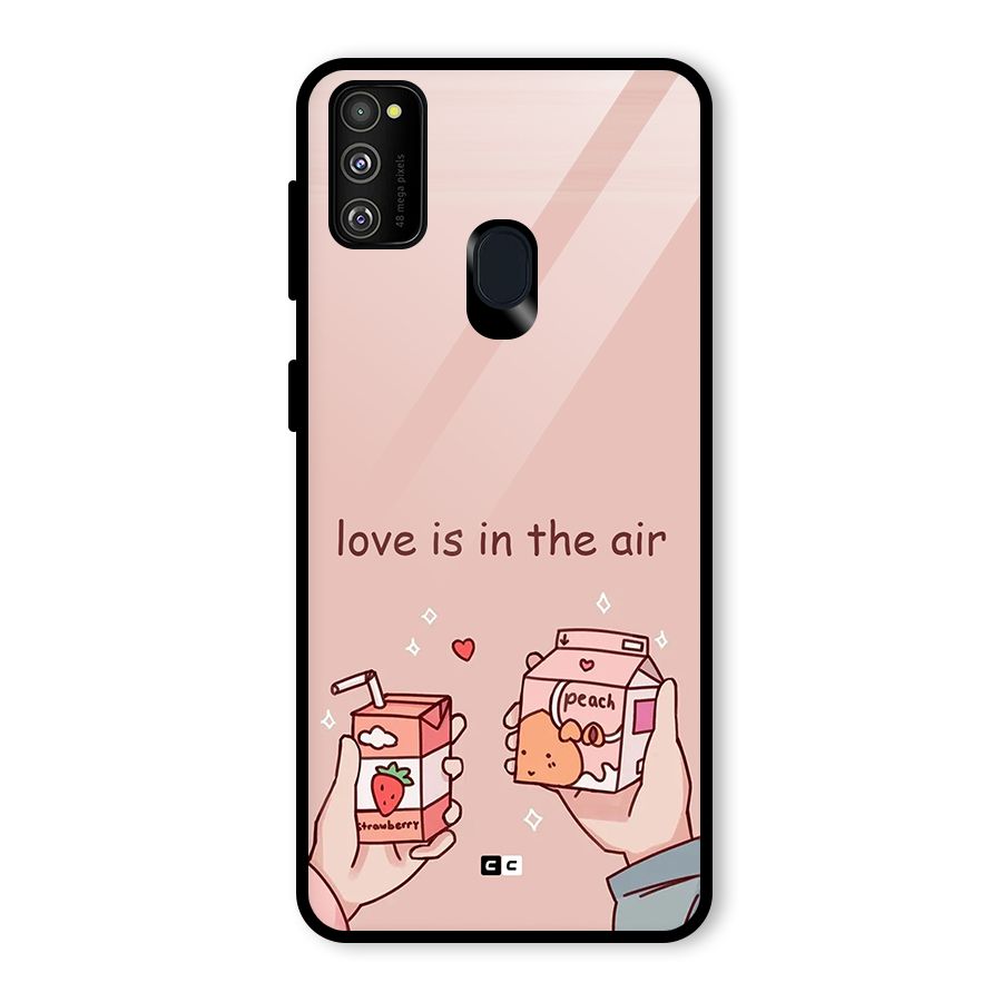 Love In Air Glass Back Case for Galaxy M30s