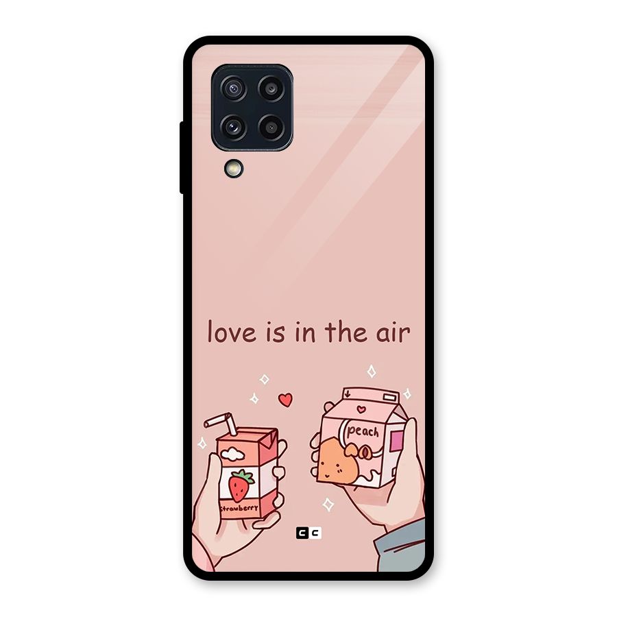 Love In Air Glass Back Case for Galaxy M32