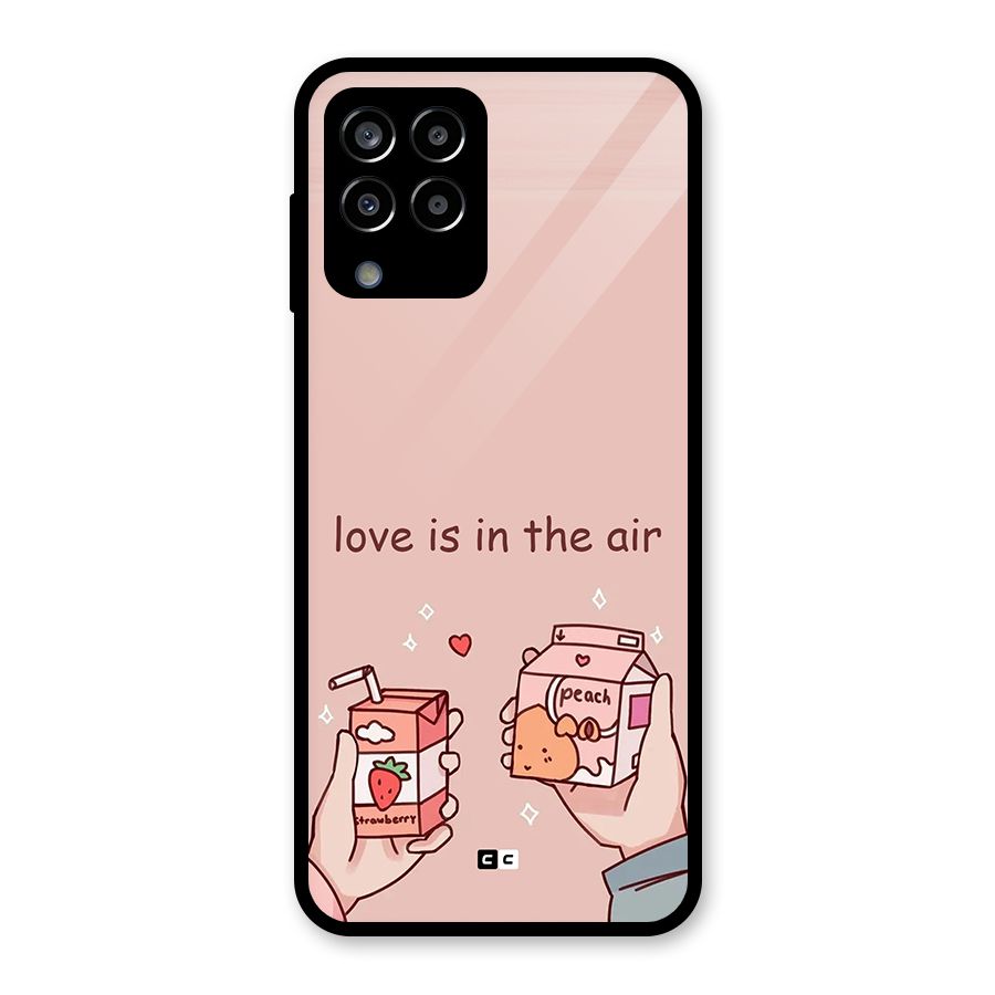 Love In Air Glass Back Case for Galaxy M33