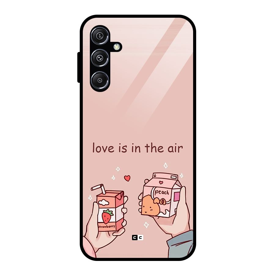 Love In Air Glass Back Case for Galaxy M34 5G