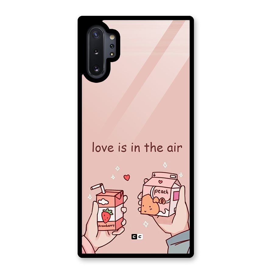 Love In Air Glass Back Case for Galaxy Note 10 Plus