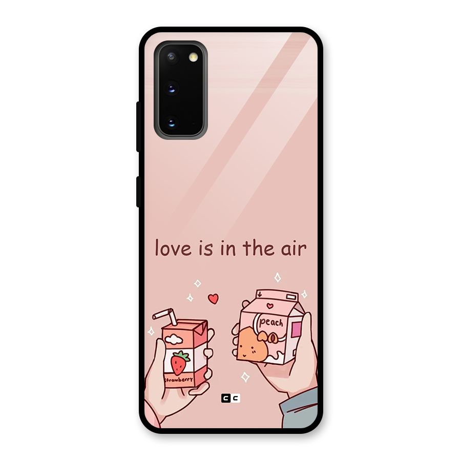 Love In Air Glass Back Case for Galaxy S20