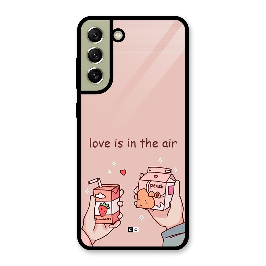 Love In Air Glass Back Case for Galaxy S21 FE 5G