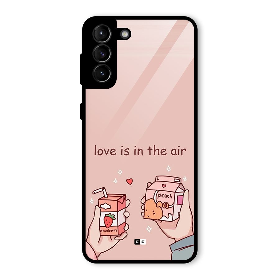 Love In Air Glass Back Case for Galaxy S21 Plus