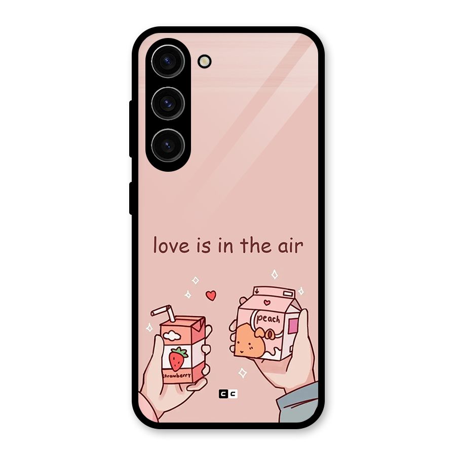Love In Air Glass Back Case for Galaxy S23
