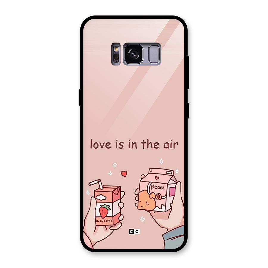 Love In Air Glass Back Case for Galaxy S8