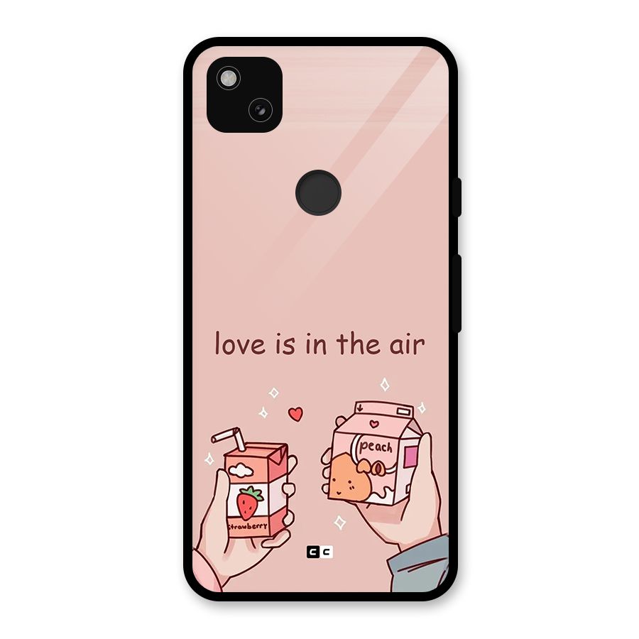 Love In Air Glass Back Case for Google Pixel 4a