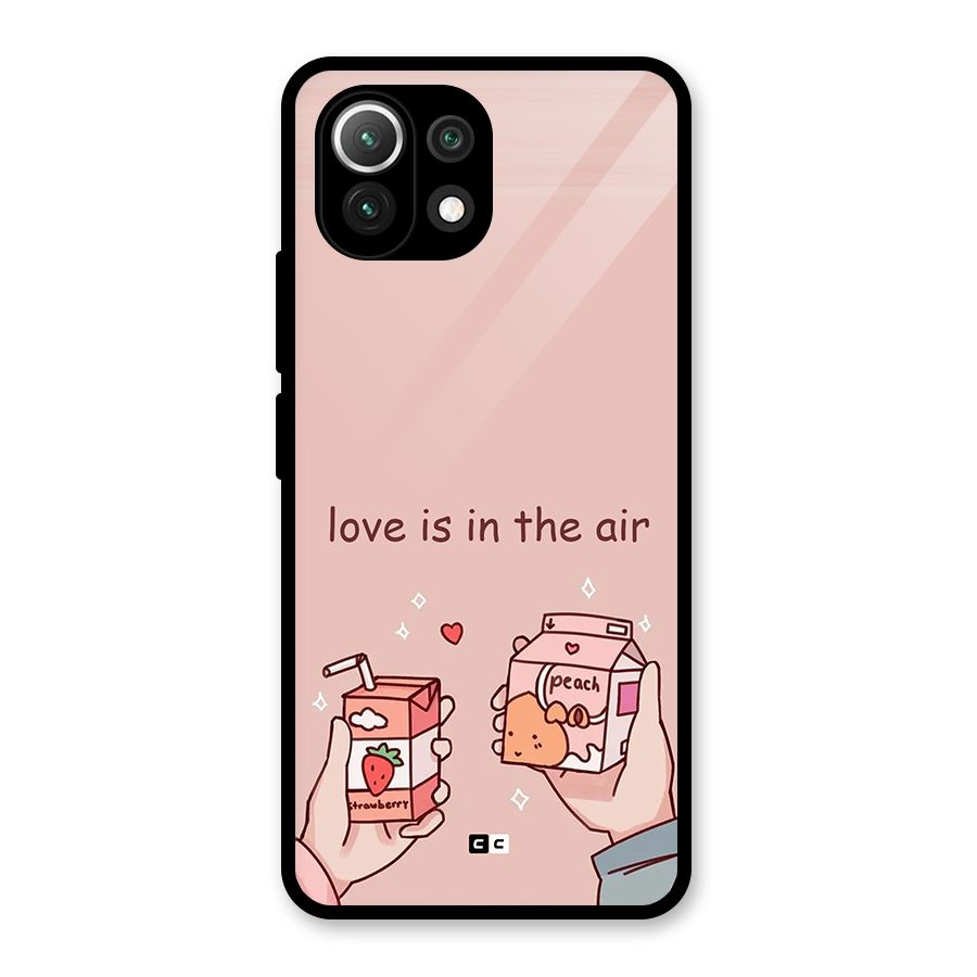 Love In Air Glass Back Case for Mi 11 Lite