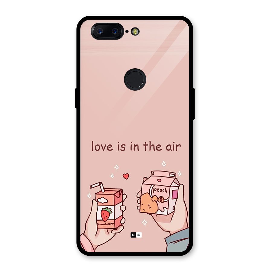 Love In Air Glass Back Case for OnePlus 5T