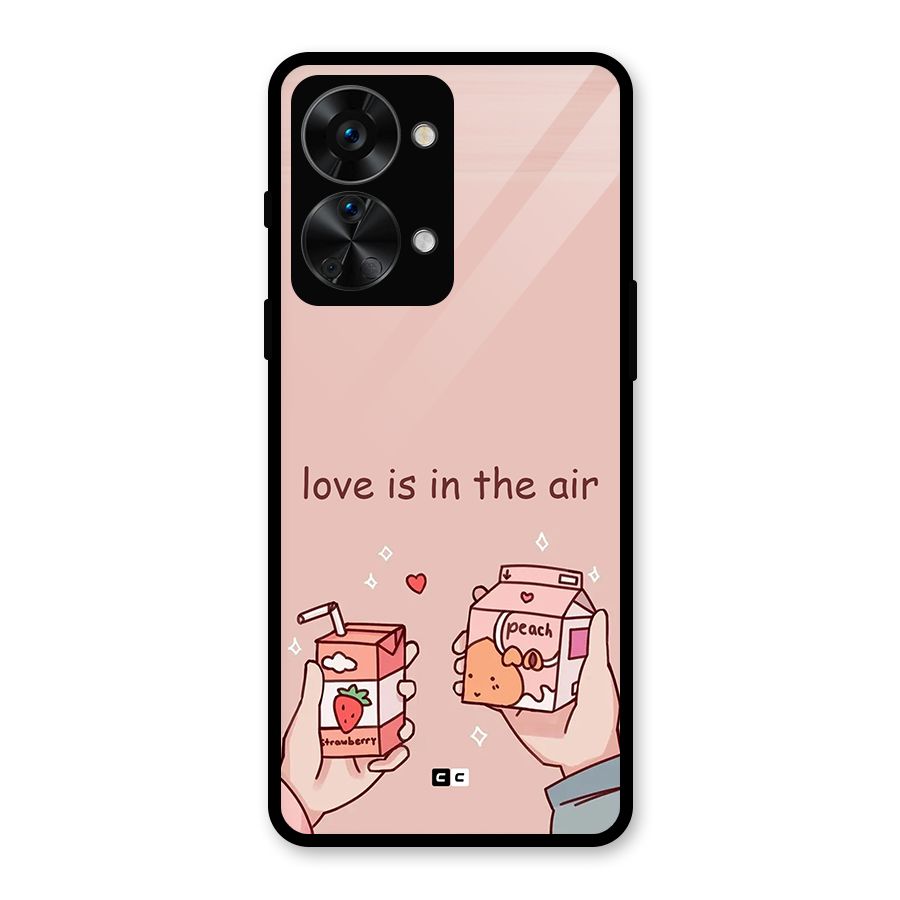 Love In Air Glass Back Case for OnePlus Nord 2T