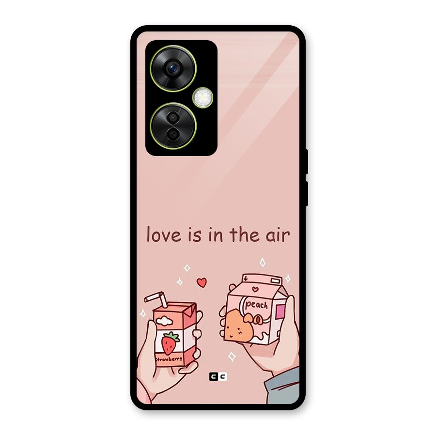 Love In Air Glass Back Case for OnePlus Nord CE 3 Lite