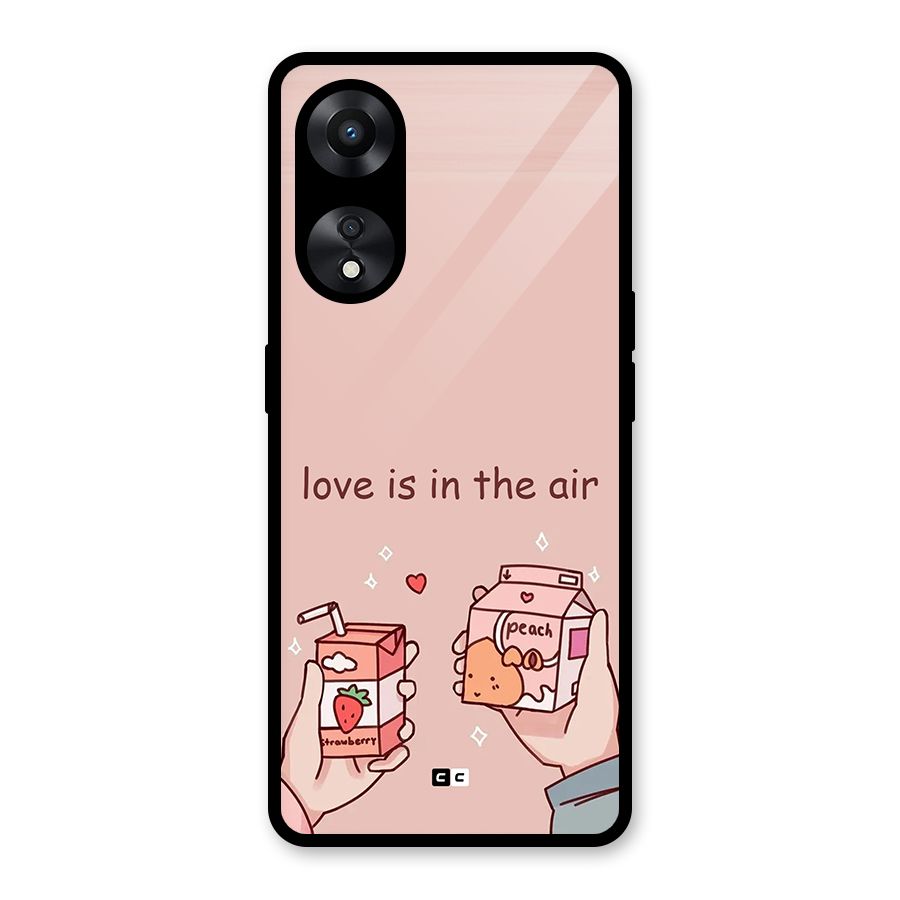 Love In Air Glass Back Case for Oppo A78