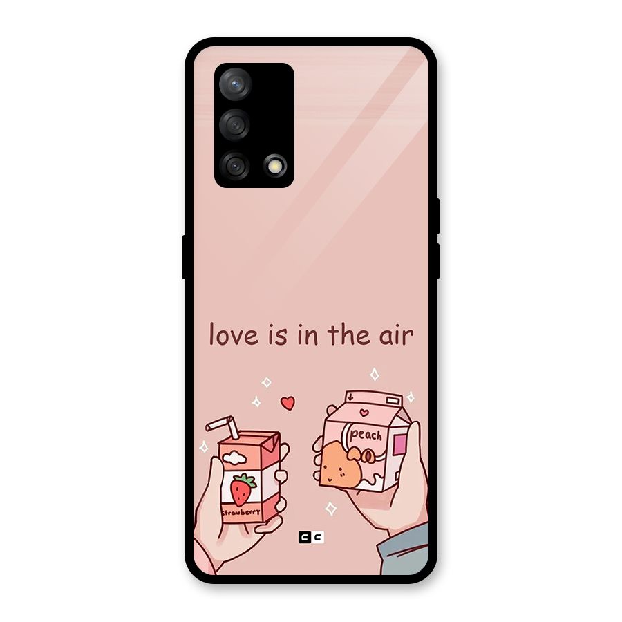 Love In Air Glass Back Case for Oppo F19s