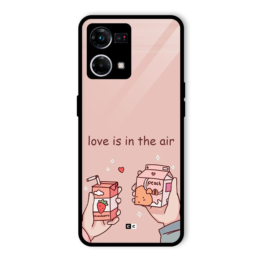 Love In Air Glass Back Case for Oppo F21s Pro 4G