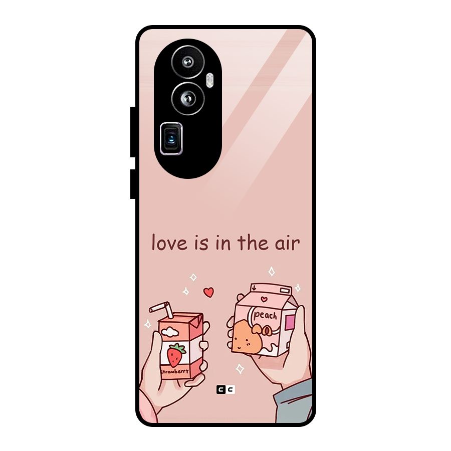 Love In Air Glass Back Case for Oppo Reno10 Pro Plus