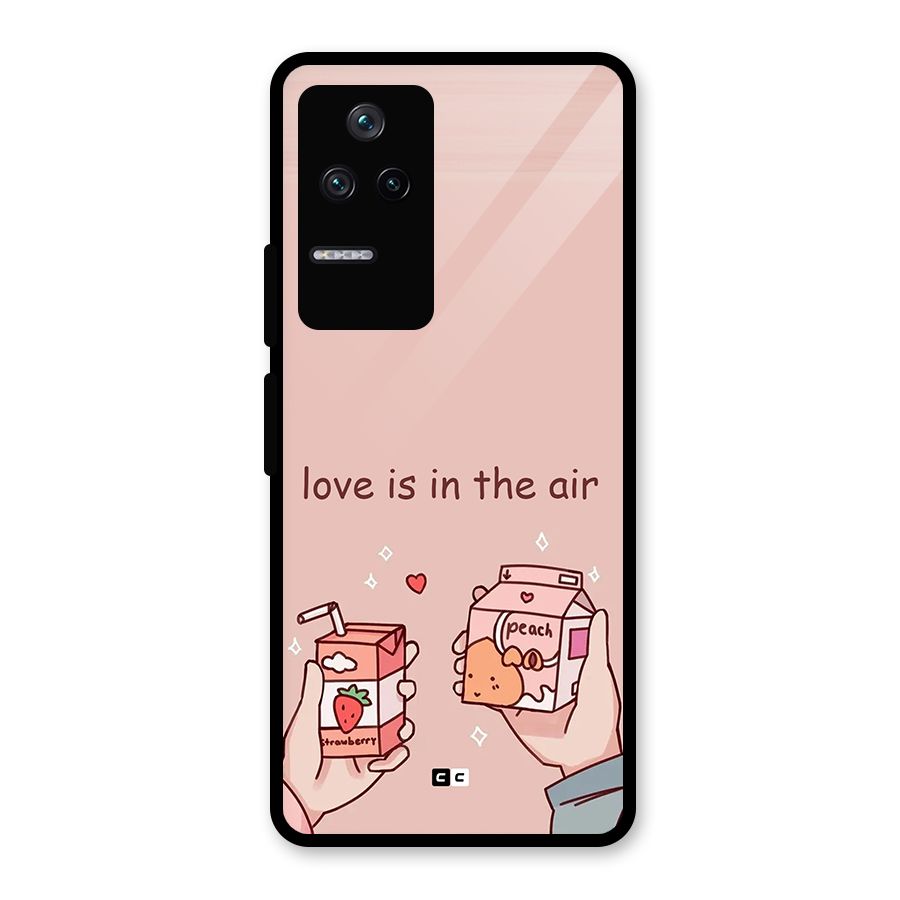 Love In Air Glass Back Case for Poco F4 5G