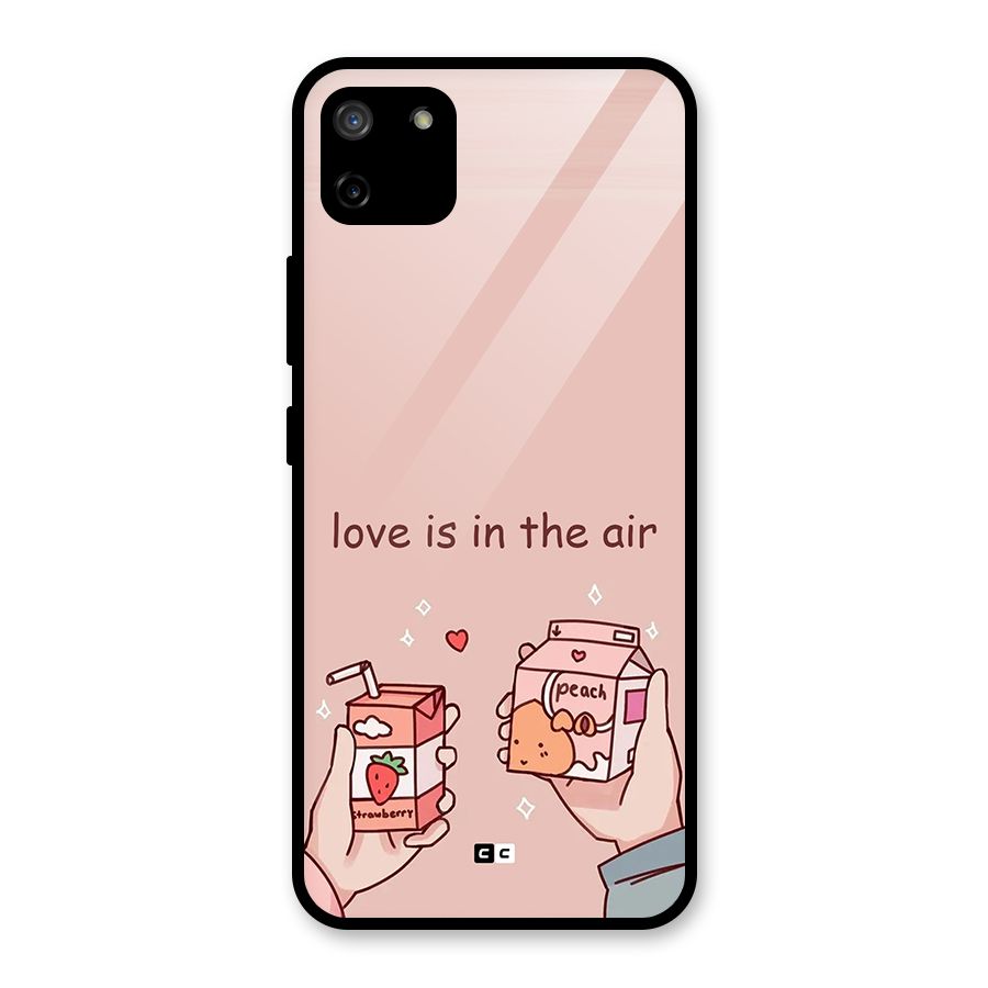 Love In Air Glass Back Case for Realme C11