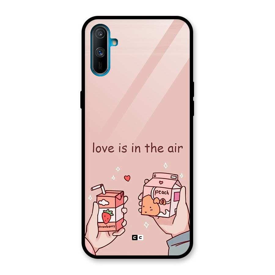 Love In Air Glass Back Case for Realme C3