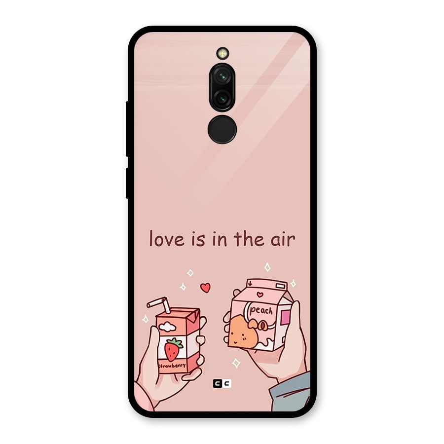 Love In Air Glass Back Case for Redmi 8