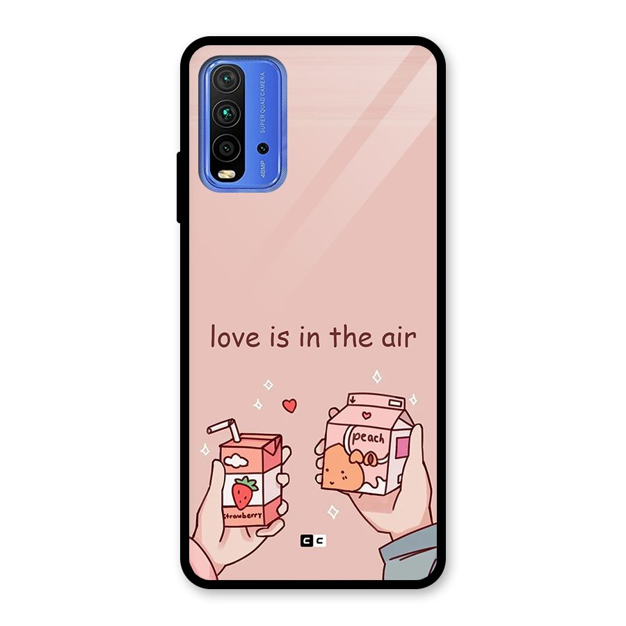 Love In Air Glass Back Case for Redmi 9 Power