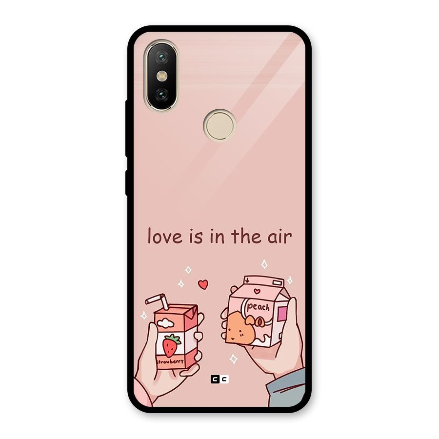 Love In Air Glass Back Case for Redmi A1